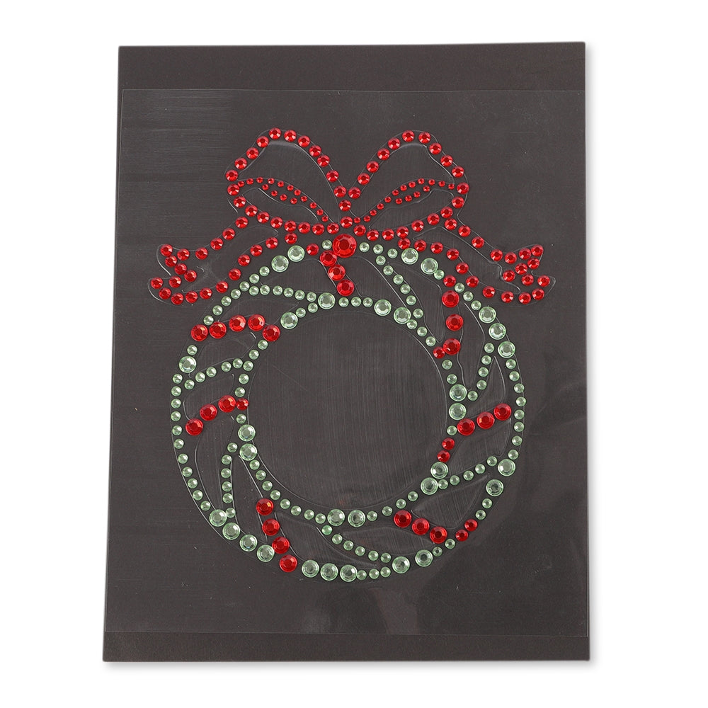Crystal Wreath Window Stickers  332129-WREATH