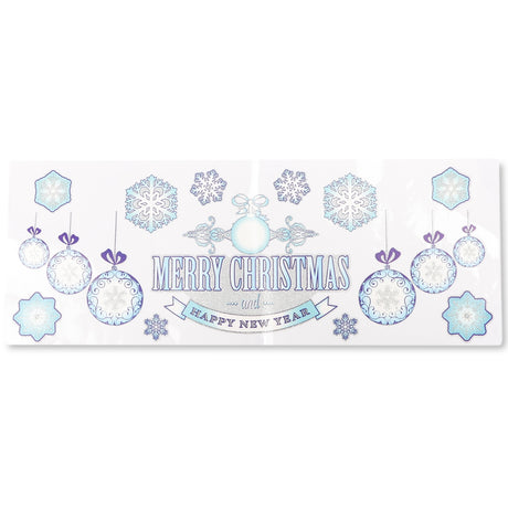 Long Glitter Baubles Stickers  332130-BAUBLES 