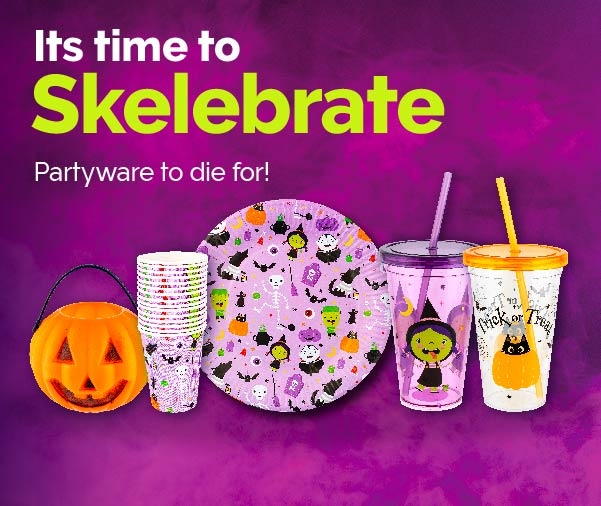 Purple Trick or Treat Halloween Party Cups - Styrofoam Halloween Cups