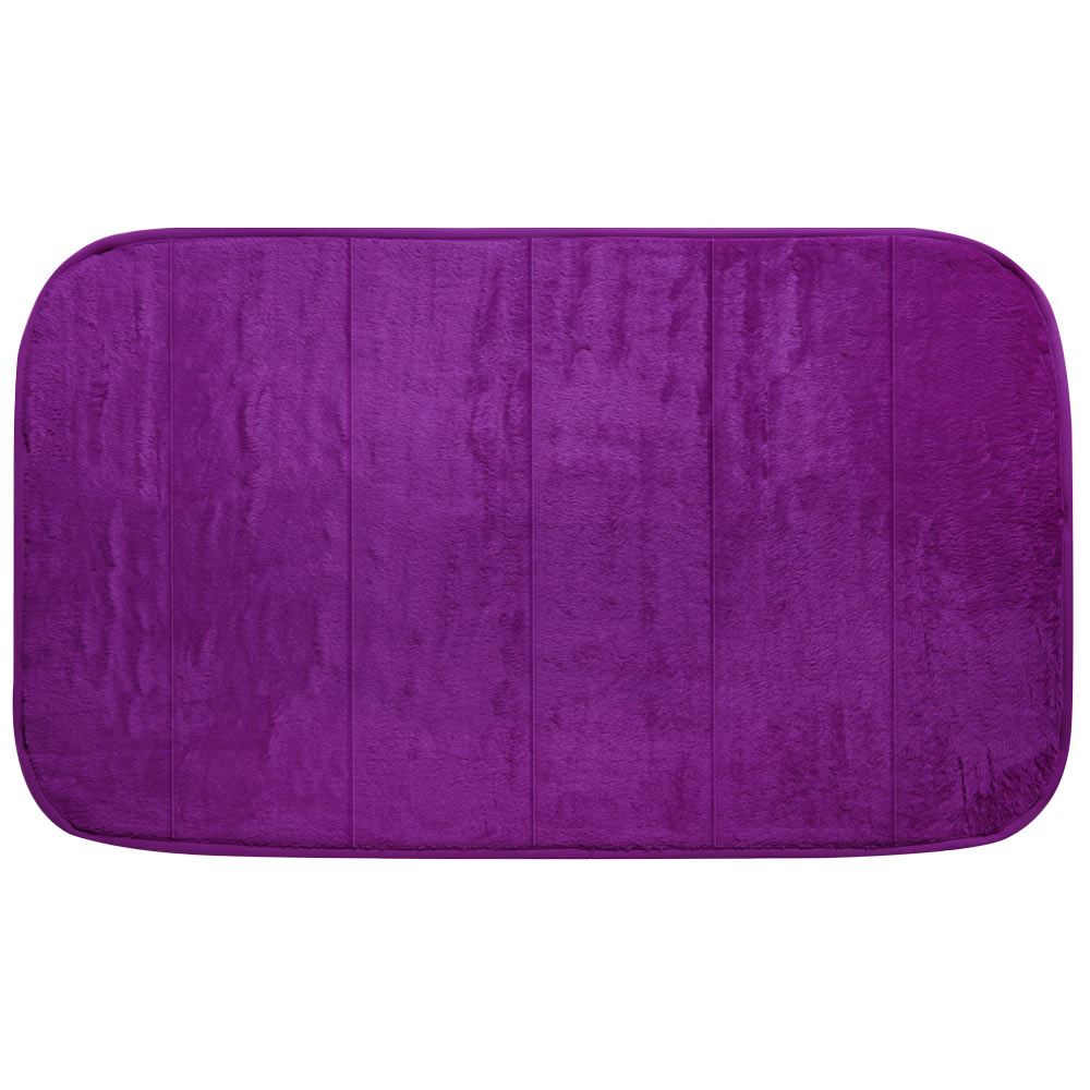 Memory Foam Bath Mat Plum Poundstretcher