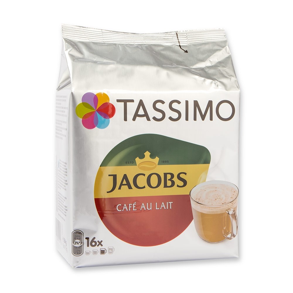 TASSIMO JACOBS CAFE AU LAIT 16 PODS