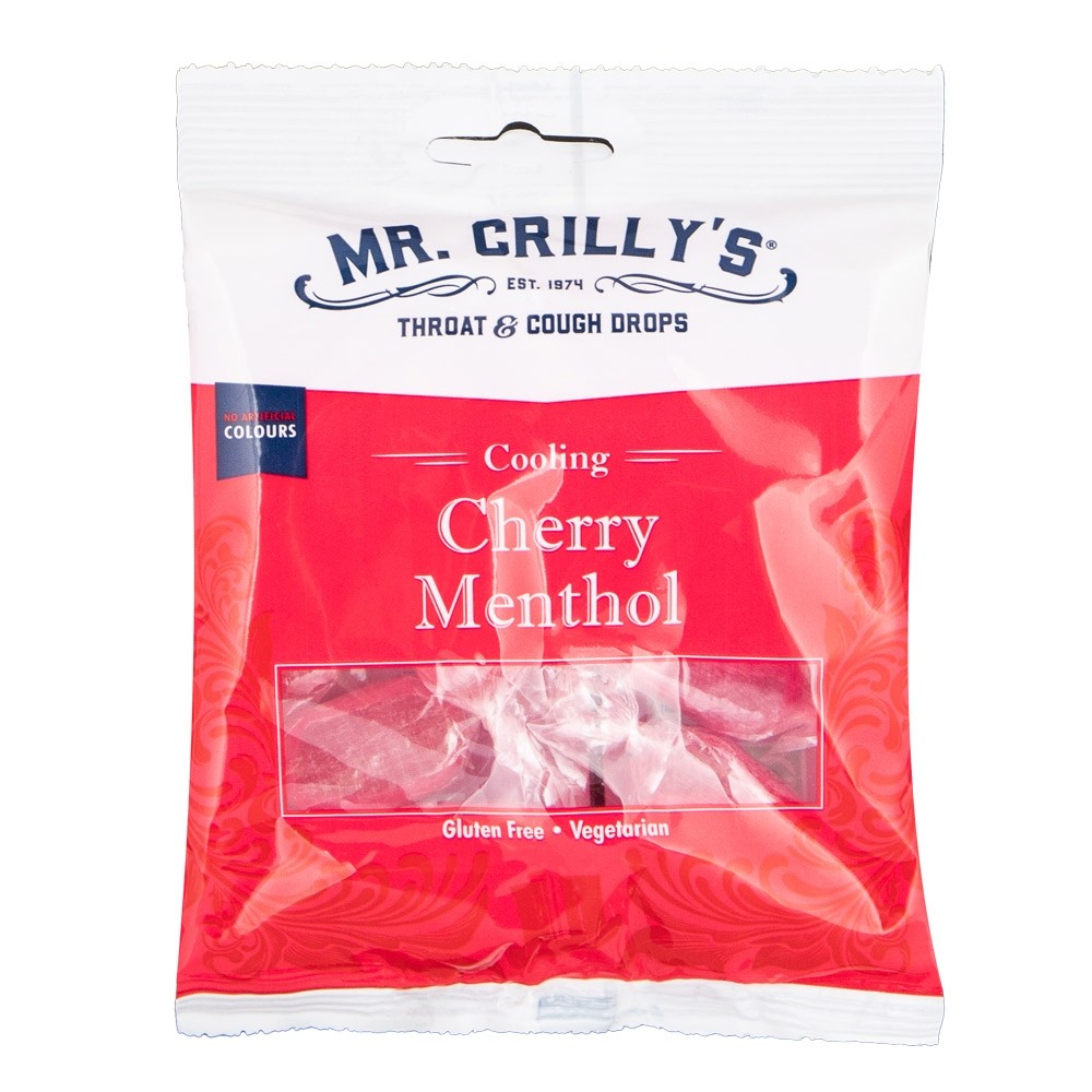 MR. CRILLY'S  CHERRY MENTHOL SWEETS 90G