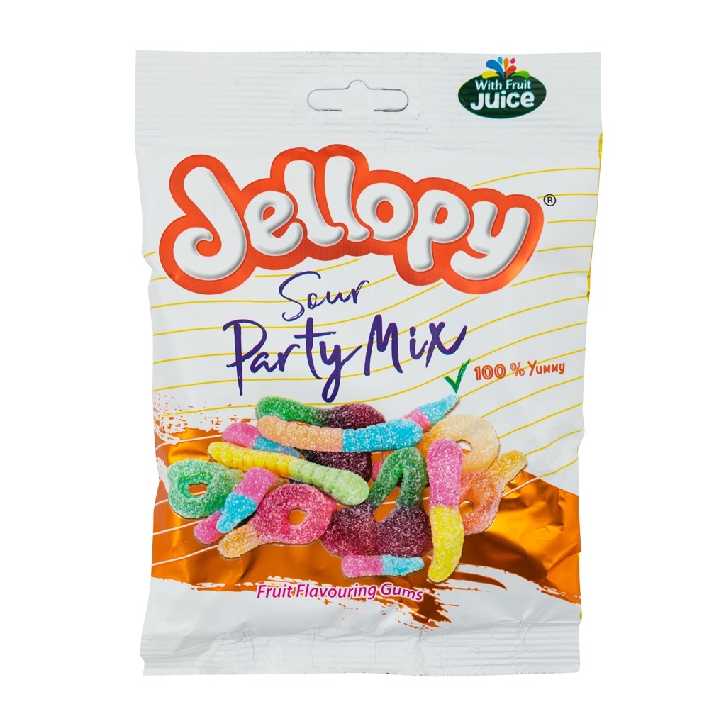 JELLOPY SOUR PARTY MIX 150G | Poundstretcher