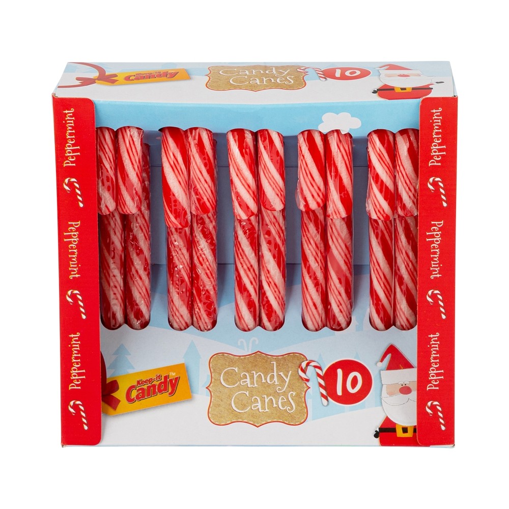 CANDY CANES 10 PACK - RED