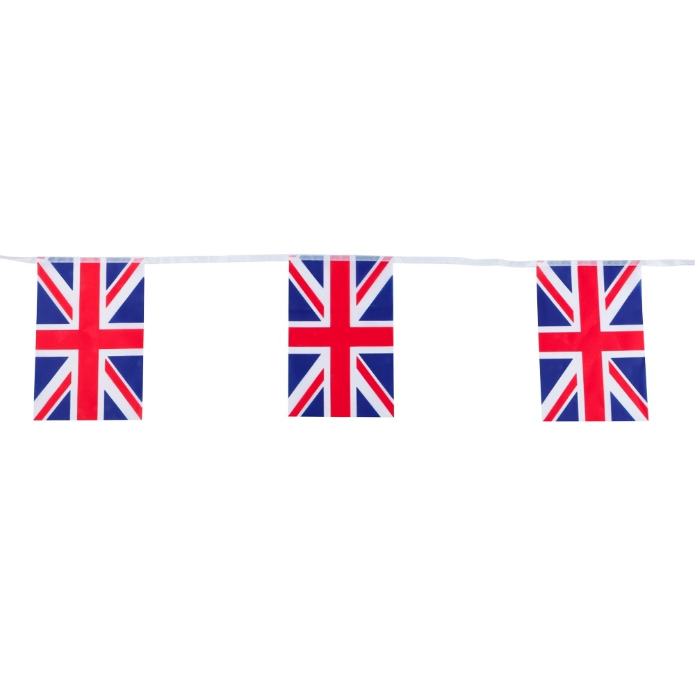 b and m union jack bunting