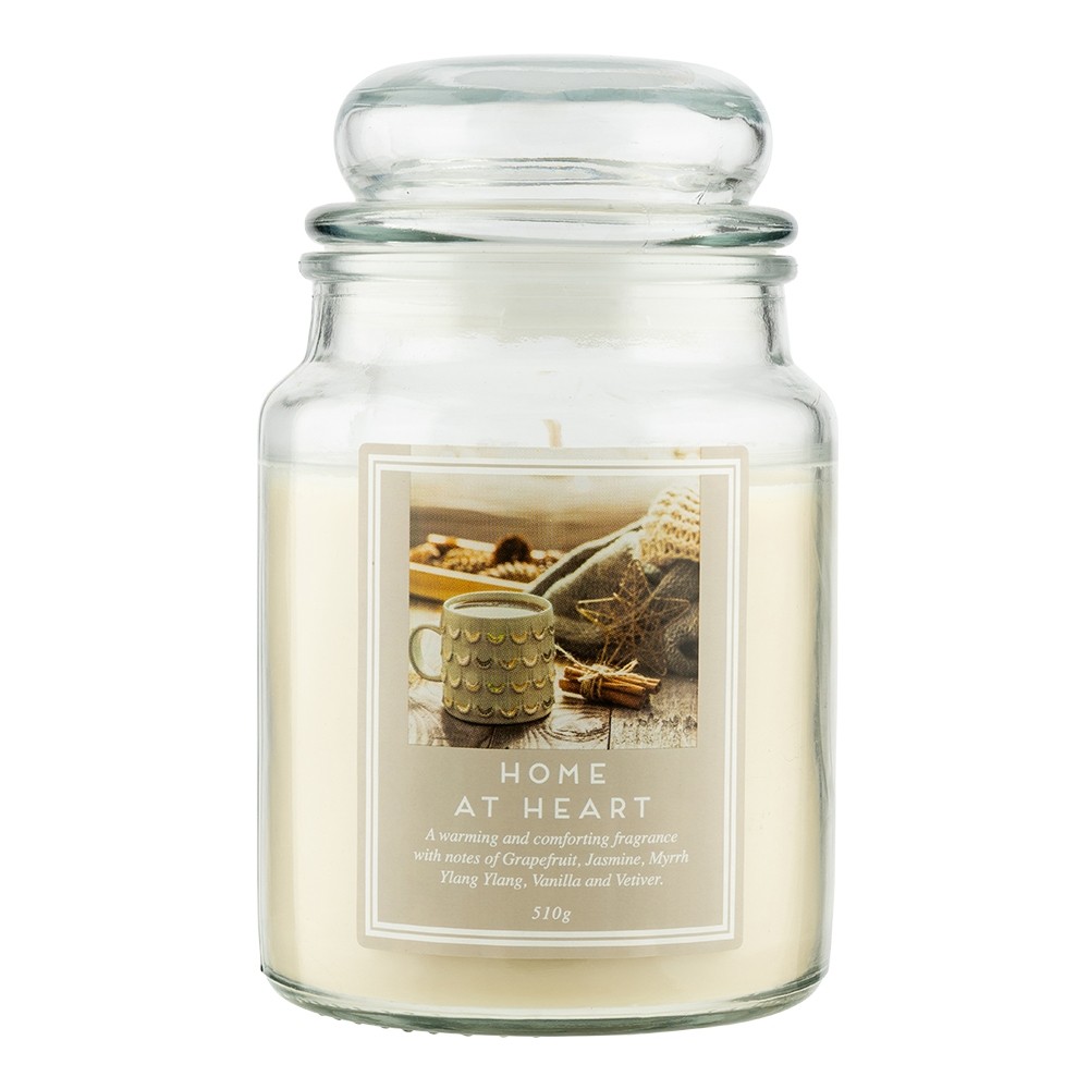 18OZ JAR CANDLE - HOME AT HEART | Poundstretcher