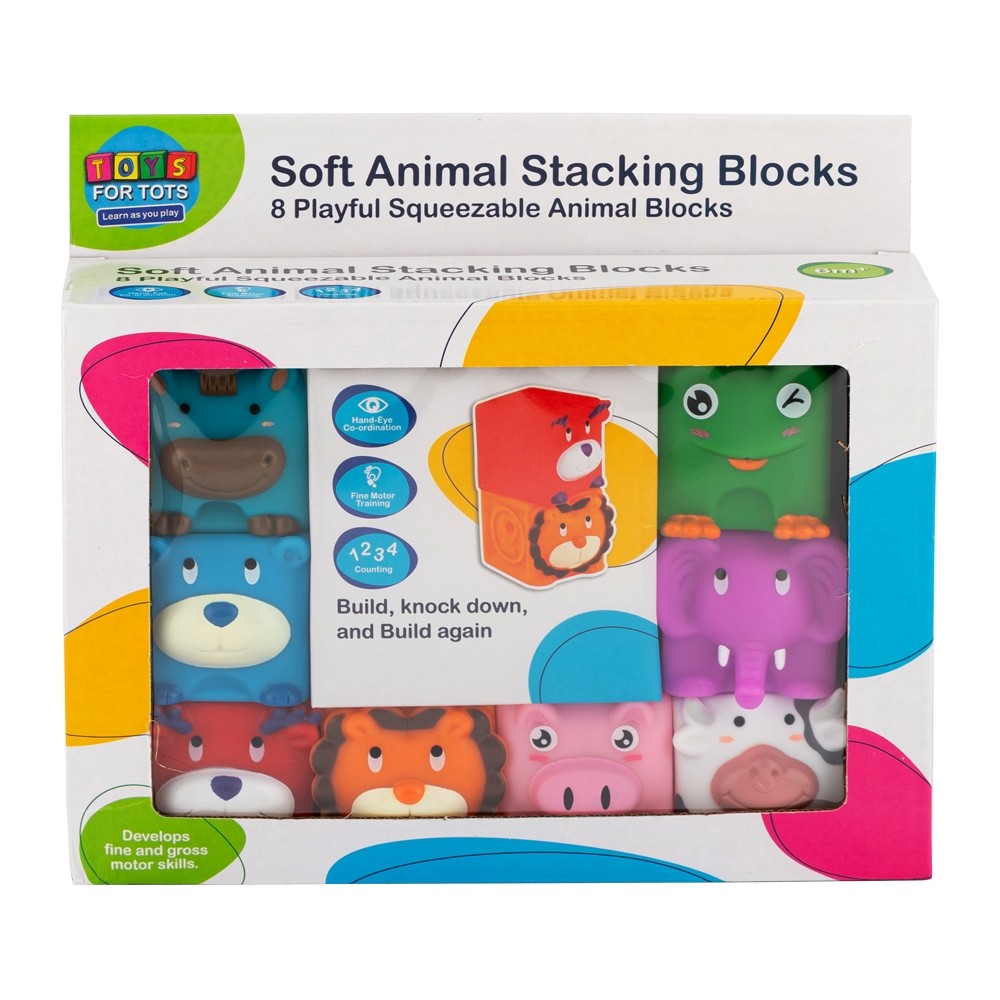 TOYS FOR TOTS - SOFT ANIMAL STACKING BLOCKS