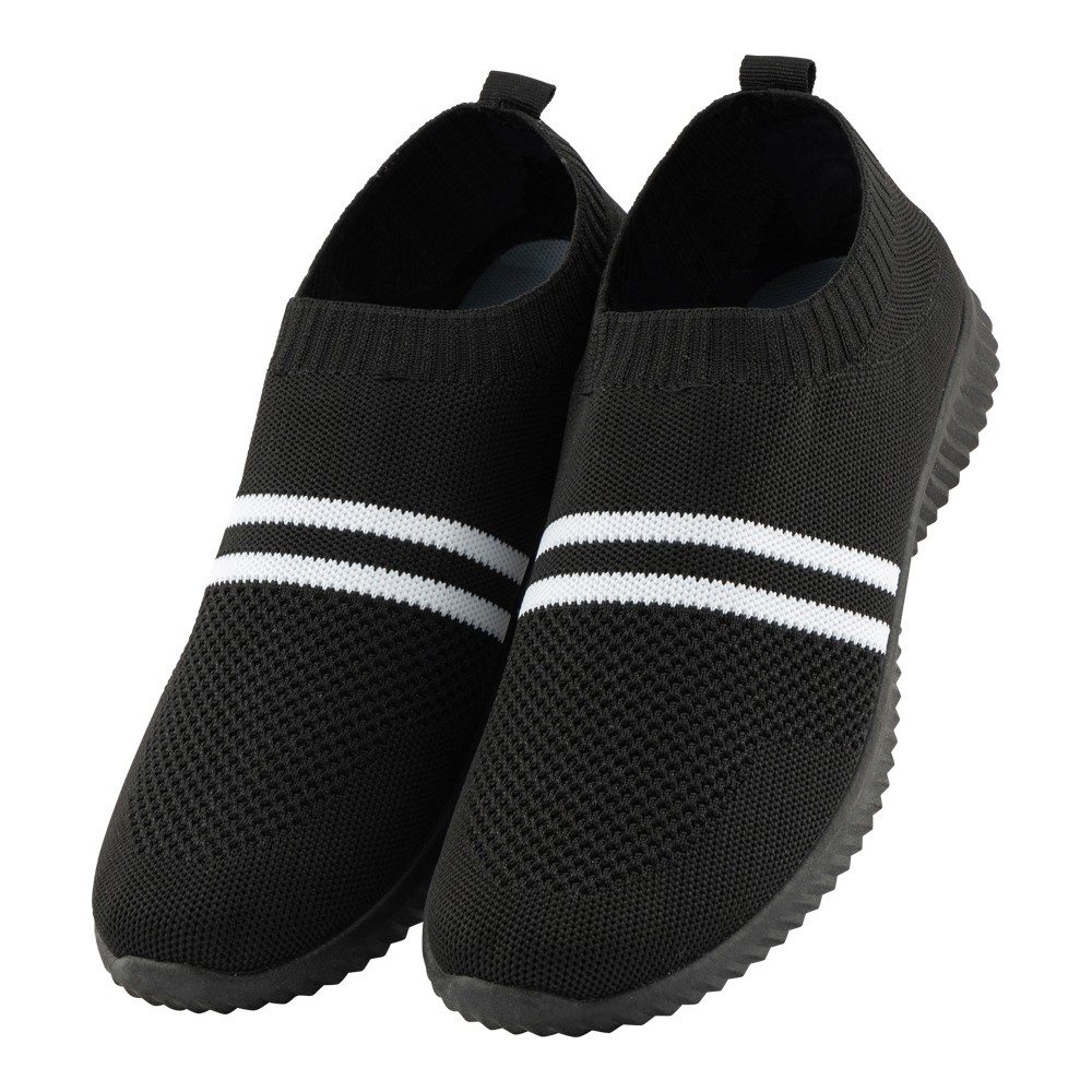 TRACERS MENS SLIP-ONS - BLACK | Poundstretcher