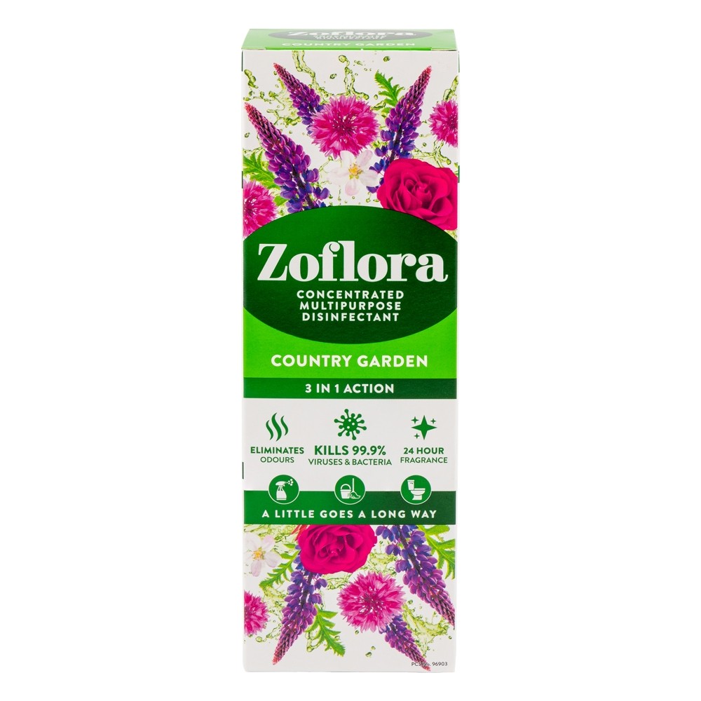 ZOFLORA CONCENTRATED MULTIPURPOSE DISINFECTANT 250ML - COUNTRY GARDEN