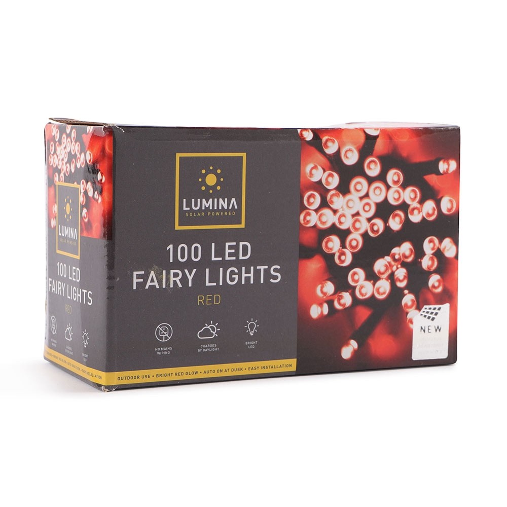 100 RED LED FAIRY LIGHTS