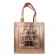 ROSE GOLD METALLIC TOTE BAG 'FEED YOUR SOUL'