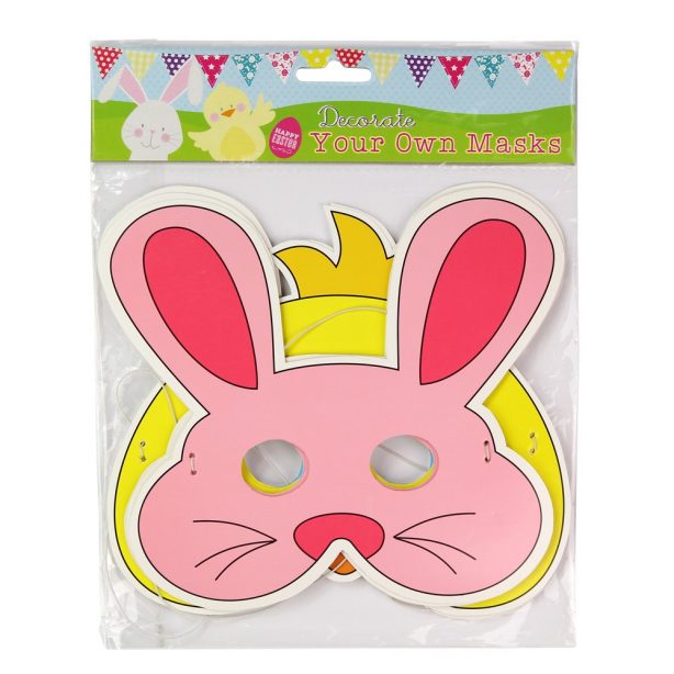 A set of 3 easter bunny masks from Poundstretcher