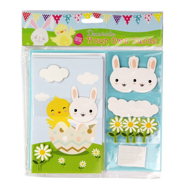 A 5 pack of Decorate your own Easter Cards