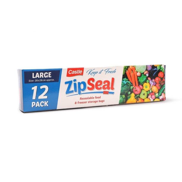 Zip seal food bags